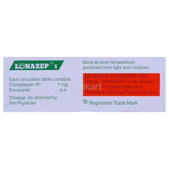 lonazep 1mg tablet 10's
